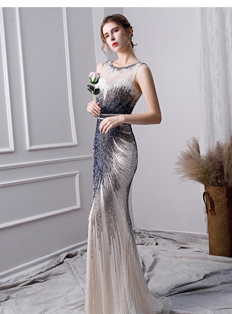 elegant mermaid long tulle beading prom dresses dml24 elegant mermaid long tulle beading prom dresses dml24